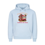 Die magischen 3 Worte – Camping und Wein - Hoodie für Camperinnen