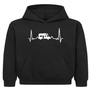 Herzschlag mit Wohnmobil - Hoodie für kleine Entdecker