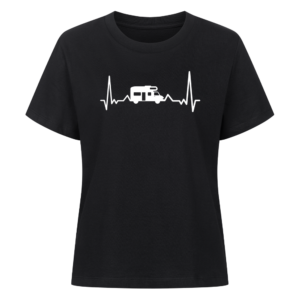 Herzschlag mit Wohnmobil - Shirt für Camperinnen