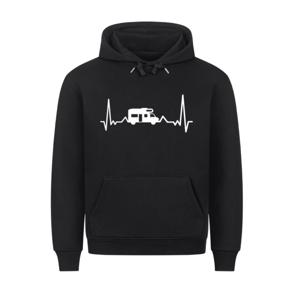 Herzschlag mit Wohnmobil - Hoodie für Camper