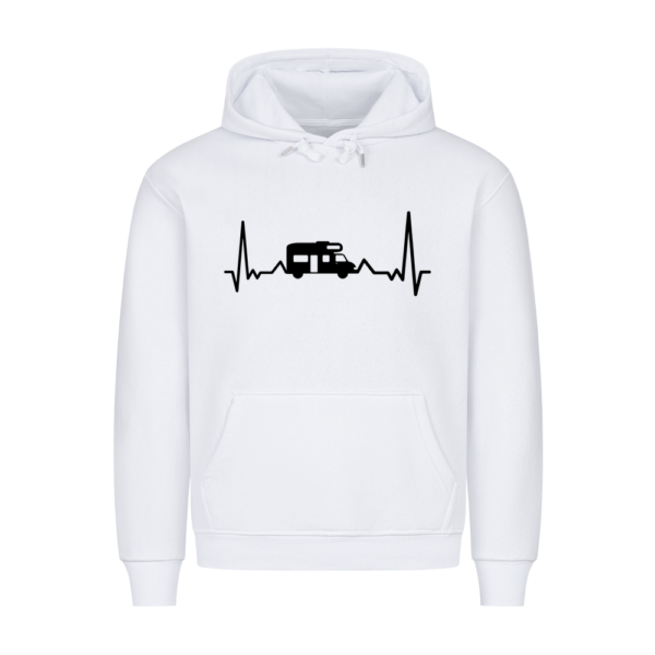 Herzschlag mit Wohnmobil - Hoodie für Camper