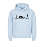 Herzschlag mit Wohnmobil - Hoodie für Camper