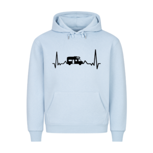 Herzschlag mit Wohnmobil - Hoodie für Camper