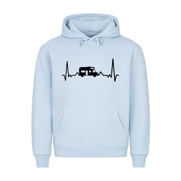 Herzschlag mit Wohnmobil - Hoodie für Camper