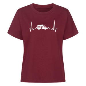 Herzschlag mit Wohnmobil - Shirt für Camperinnen