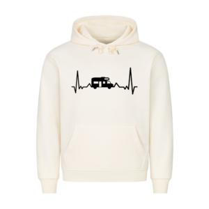 Herzschlag mit Wohnmobil - Hoodie für Camper