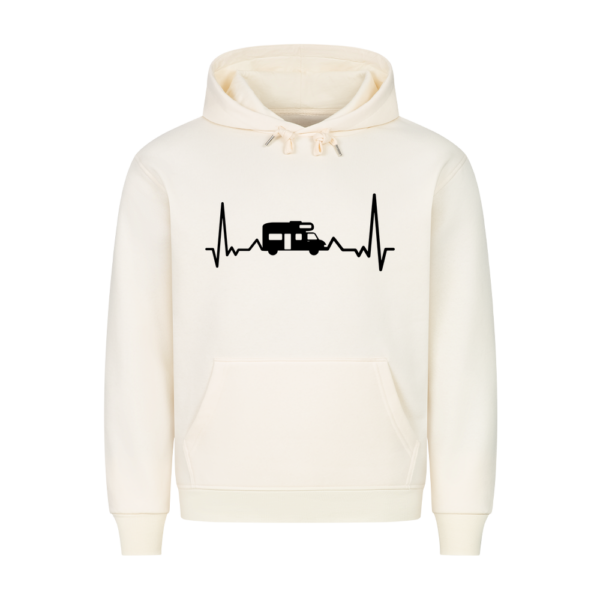 Herzschlag mit Wohnmobil - Hoodie für Camper