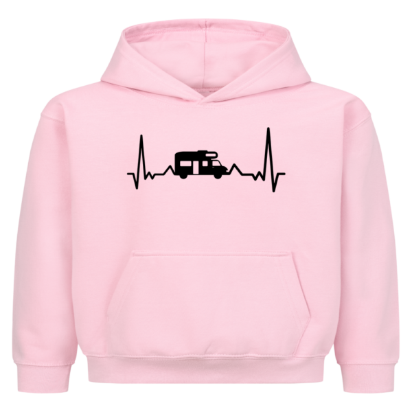 Herzschlag mit Wohnmobil - Hoodie für kleine Entdecker