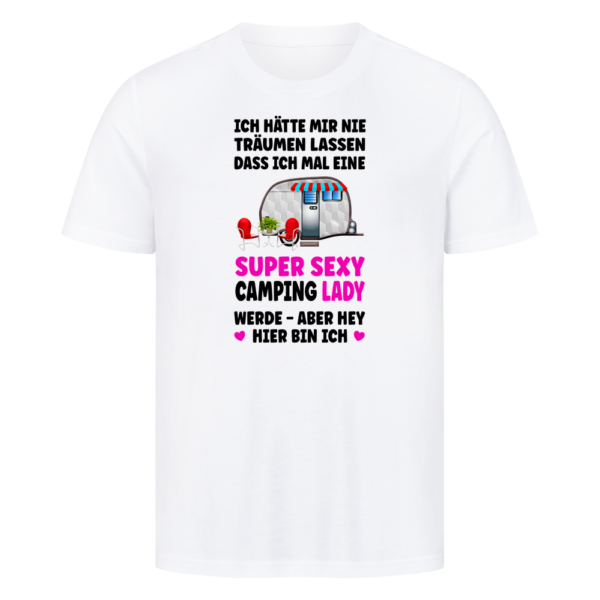 01a02da6-c8e4-744c-bdd4-a5d3a525e04f.png Super Sexy Camping Lady - Shirt für Camper