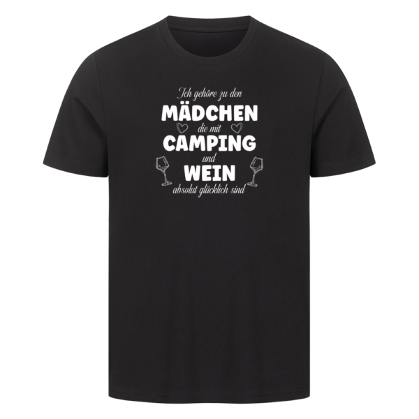 Mädchen Camping Wein - Shirt für Camper