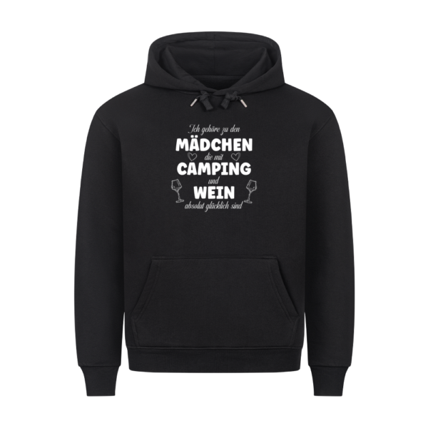 Mädchen Camping Wein - Hoodie für Camper