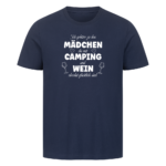 Mädchen Camping Wein | Shirt für Camper