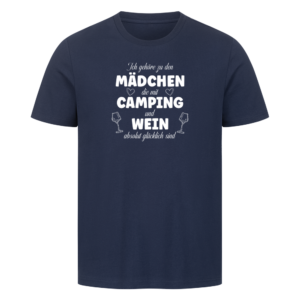 Mädchen Camping Wein - Shirt für Camper