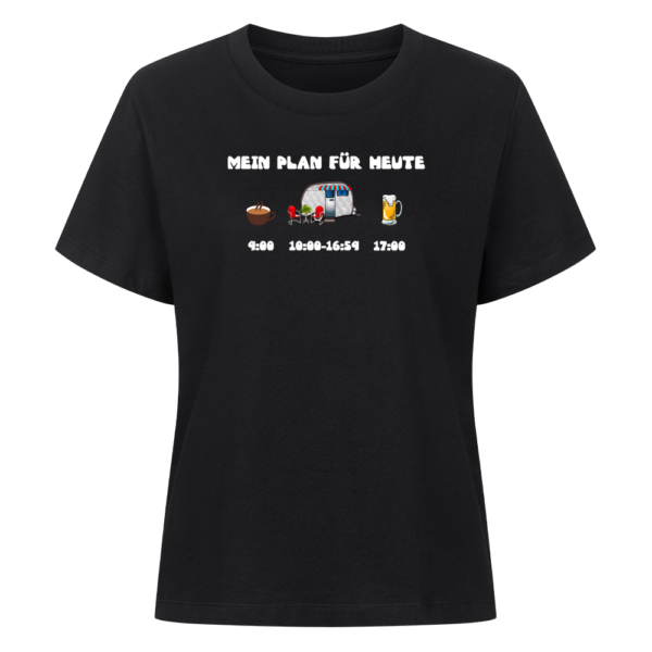 Mein Plan für heute: Kaffee, Camping, Bier | Shirt für Camperinnen