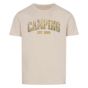 69d9e9f83378b.jpg Camping Est. 2026 Blumen-Design - Shirt