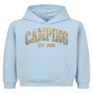 Camping Est. 2026 Blumen-Design - Hoodie Kids