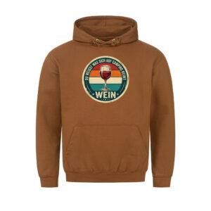 Auf Camping reimt sich Wein - Hoodie