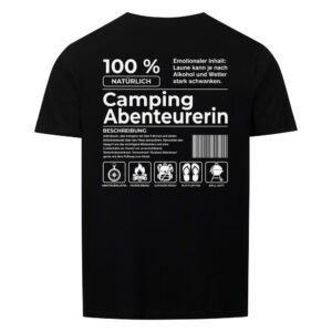 69e7cb51594ab.jpg Camping Abenteurerin - Backprint Shirt