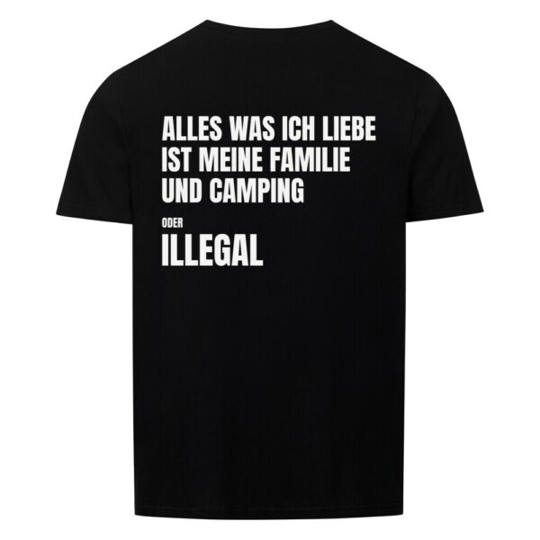 6a07efe257299.jpg Alles was ich liebe ist meine Familie und Camping – T-Shirt (Backprint)
