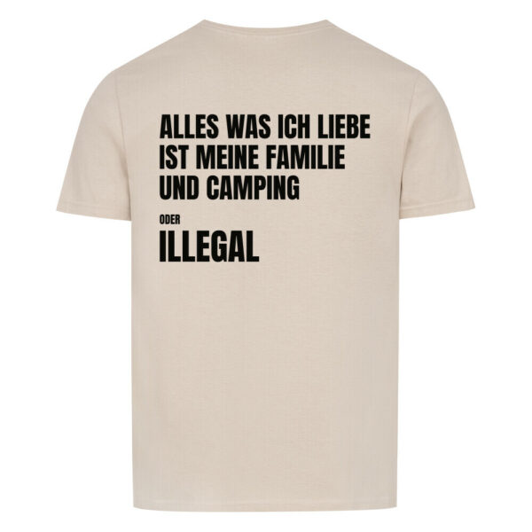 6a07efe261927.jpg Alles was ich liebe ist meine Familie und Camping – T-Shirt (Backprint)