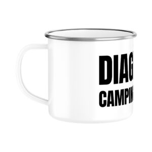 Diagnose Campingsüchtig - Emaille Tasse