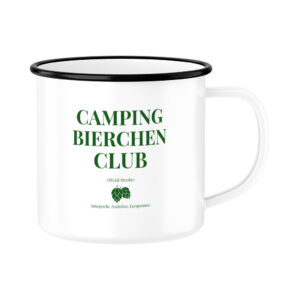 6a6ecdba6e117.jpg Camping Bierchen Club | Emaille Tasse für Camper