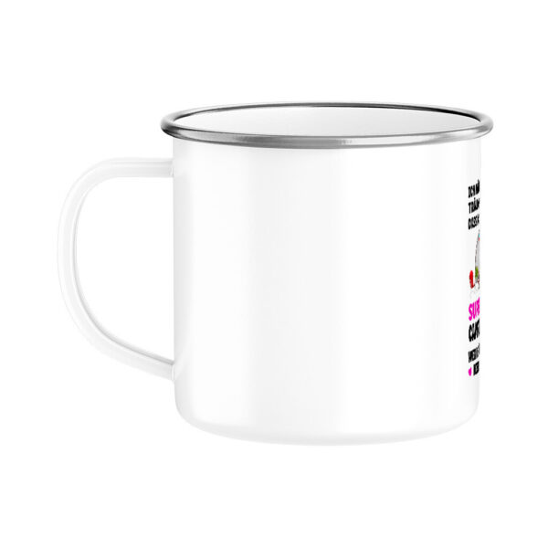 6a79c2e480edf.jpg Super Sexy Campinglady | Emaille Tasse für Camperinnen