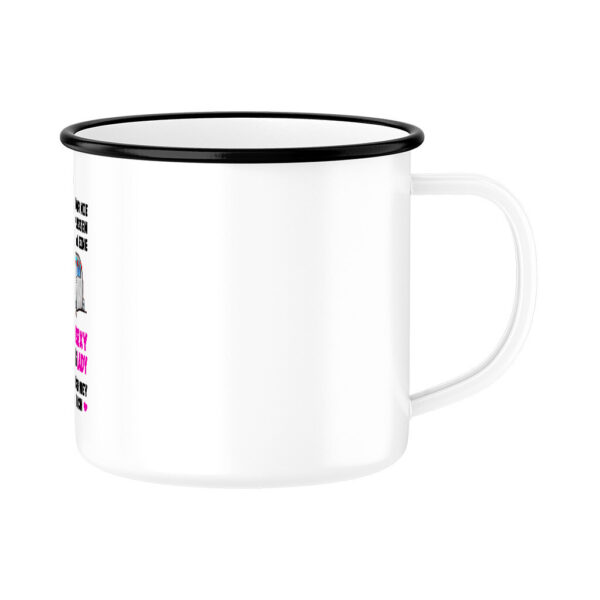 6a79c2e5424a9.jpg Super Sexy Campinglady | Emaille Tasse für Camperinnen