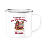 Super Sexy Camping Lady - Emaille Tasse für Camperinnen