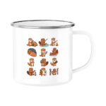 Camping Otter | Emaille Tasse für Camper